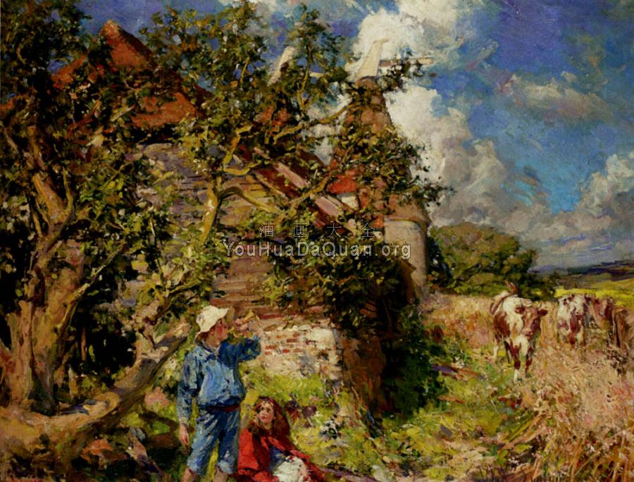 Little Boy Blue And Red Riding Hood - 威廉·克里斯蒂安·西蒙斯